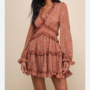 Lulus Ruffle Tiered mini Dress